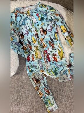 Disney Sidekicks Bamboo Pajama Baby Sleeper Convertible 2-way Zipper